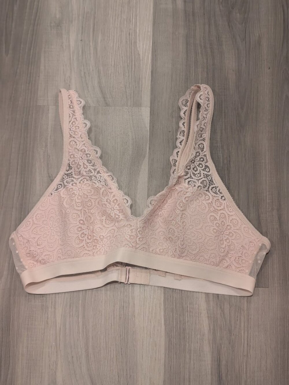 Aerie | Romantic Lace Swiss Dot Mesh Bralette In Pale Pink